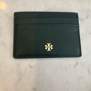 Authentic Tory Burch green key card holder